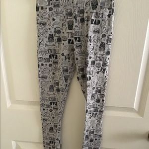 Girls Carters graphic tights size 7